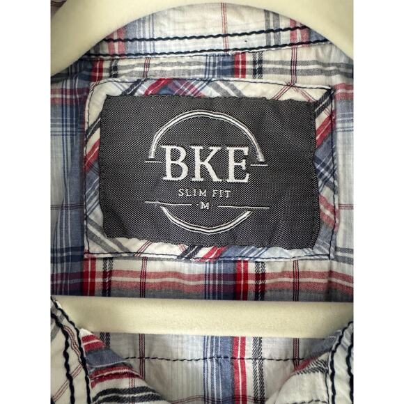 BKE Western Plaid Shirt - Rodeo Ready Style - M - Picture 8 of 14